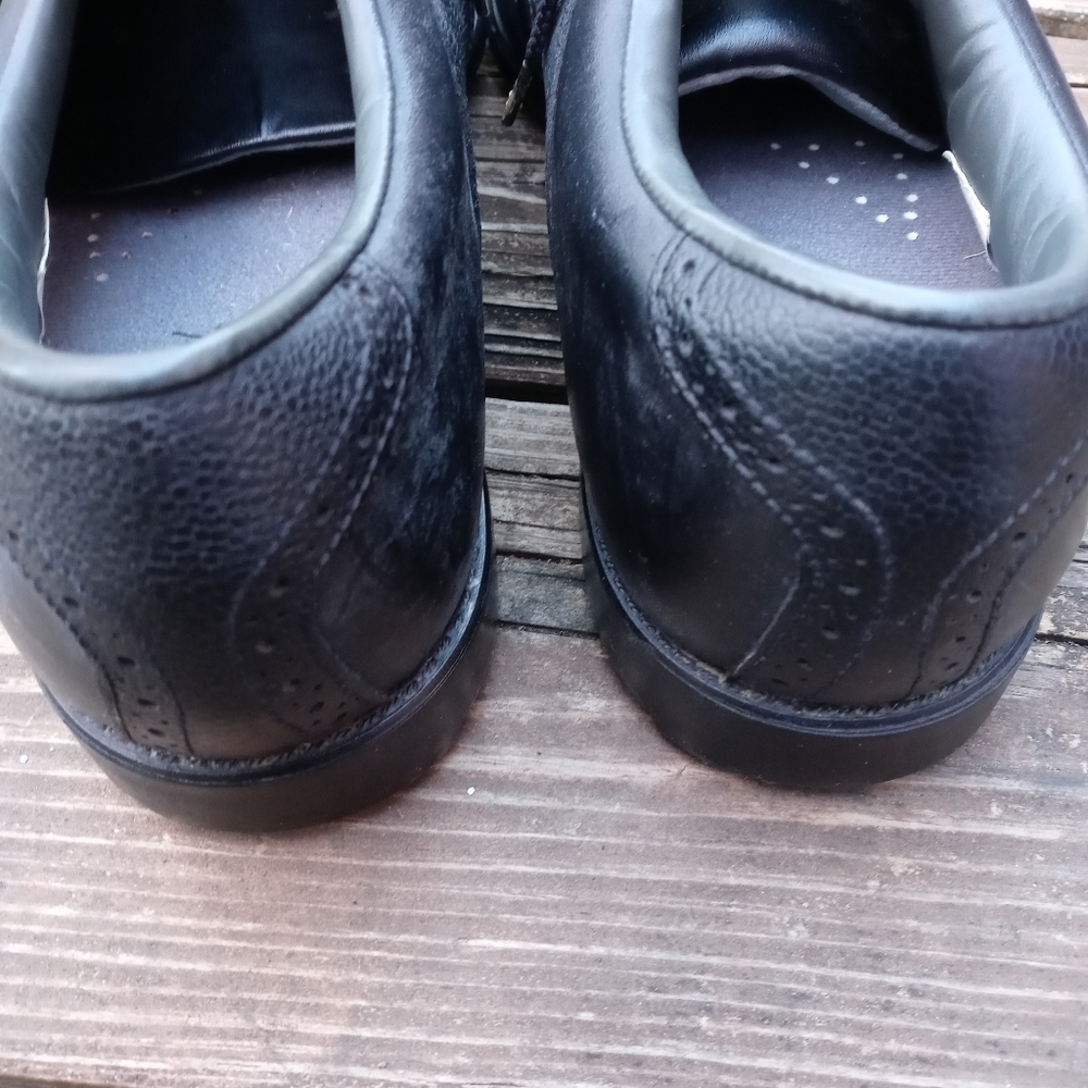 Foot-Joy Golf Shoes-Black Leather-Mens Shoe Size 10M-53857-Soft Joy.... - Picture 6 of 9